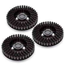 Kit 3 spazzole in setola nera lucidatrice senza ganci