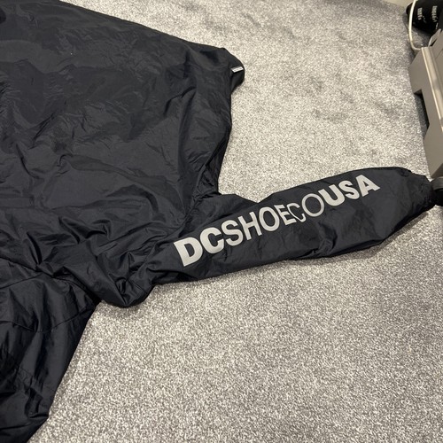 MENS DC HOODED ZIPPED WINTER COAT UK SIZE M Black - Picture 5 of 9
