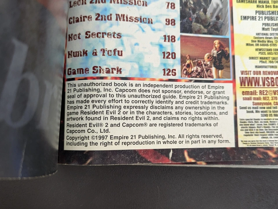 Resident Evil 2 The Completely Unauthorized Perfect Guide by Versus Books - Image 3 of 4