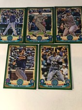 2019 Topps Gypsy Queen 5 card set GREEN Desmond Brantley Aguilar Bauers Goodrum