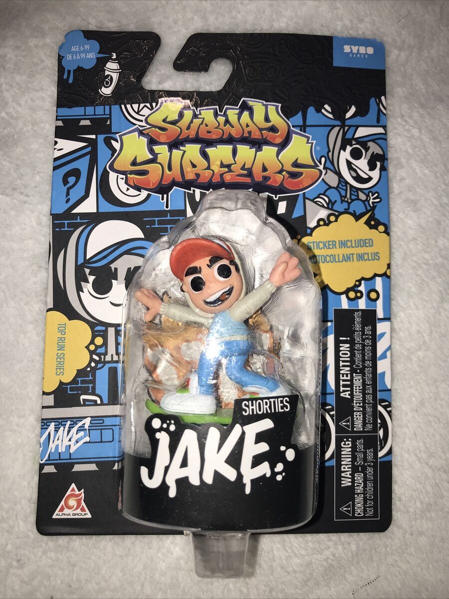 New Subway Surfers Collectible 2 Mini Figures Skating Jake With