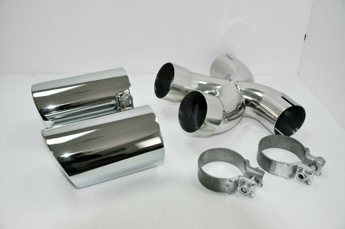 Chrome Auspuffblende Endrohre für Porsche Boxster Cayman 987 ab 05 981 ab 2012 - Bild 2 von 8