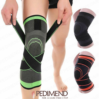 Kniespange Kompressionsärmel Knieunterstützung Arthritis Tendonitis Läuferknie UK