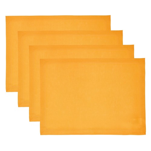 Solino Home 100% Pure Linen Placemats Cloth 14 x 19" for Summer Dining- Fete - Picture 71 of 165