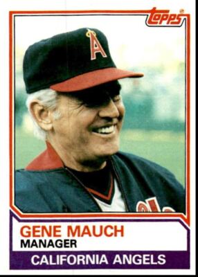 1983 Topps Gene Mauch  California Angels #276