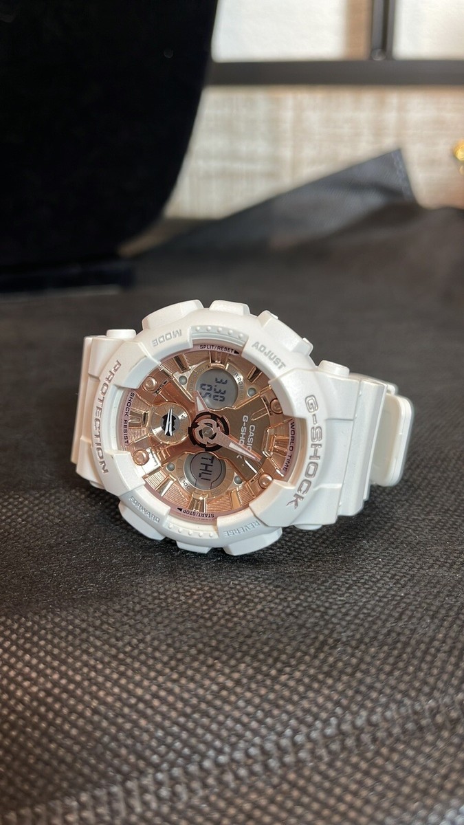 G-Shock GMAS120MF-7A2 White & Rose Gold Watch | eBay G-Shock GMAS120MF-7A2 White & Rose Gold Watch | eBay