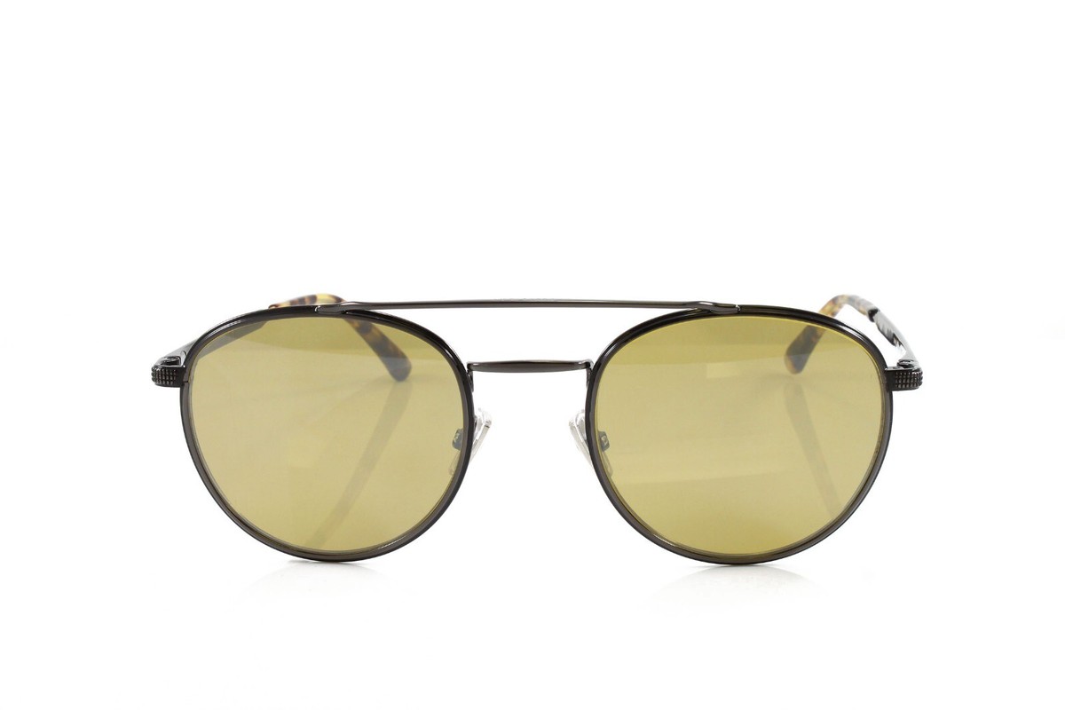 Jimmy Choo Black Pilot Sunglasses model Dave/S Jimmy Choo Silver Mirror Pilot Men main image 4