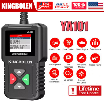 2025Auto OBDII Diagnostic Tool Car Check Engine Fault Code Reader OBD2 Scanner.