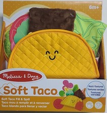 Melissa  Doug Soft Taco Fill  Spill Multi Textured 6 Months Fine Motor Sensory