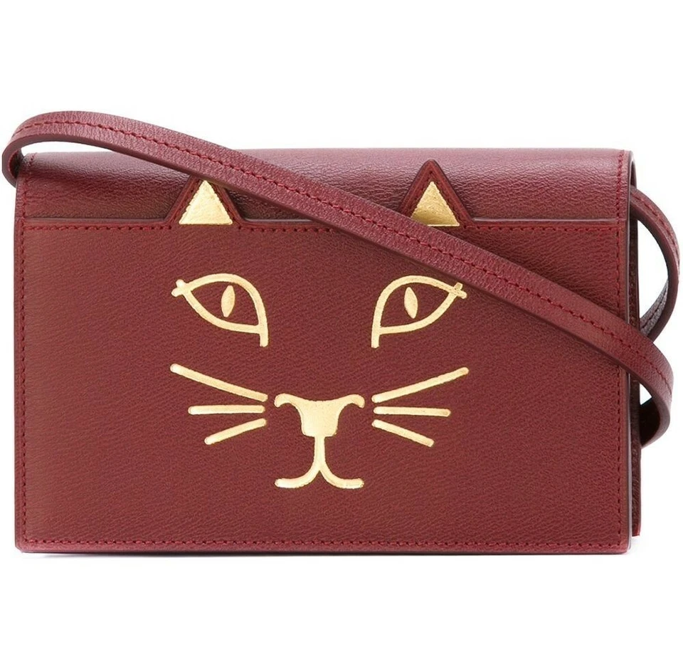 Brand New Charlotte Olympia feline cat purse bag clutch (red) - Image 4 of 4