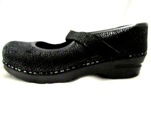Mocasines SANITA NEGRO INCRUSTADO TELA GRUESA Mary Janes COMFORT 38/7-7,5 EE. UU. - Imagen 3 de 19