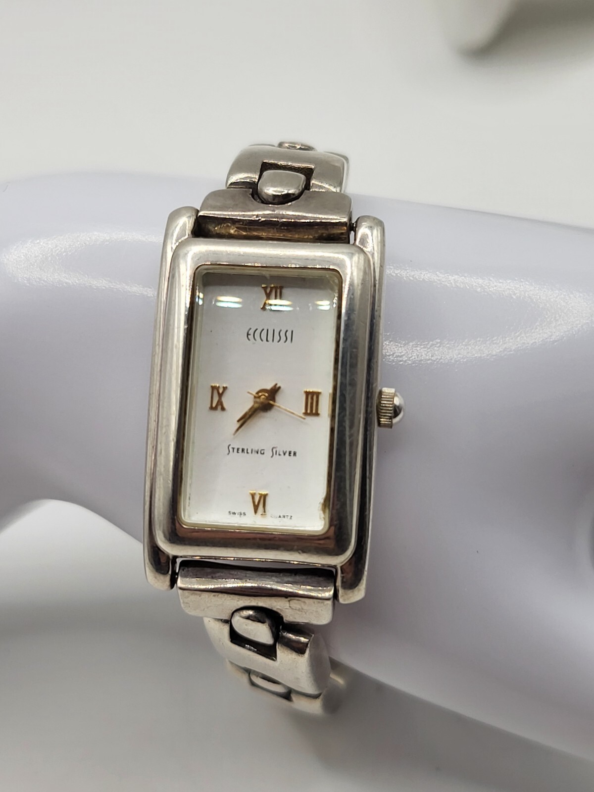 ECCLISSI 925 Sterling Silver Rectangular Watch Ch… - image 3