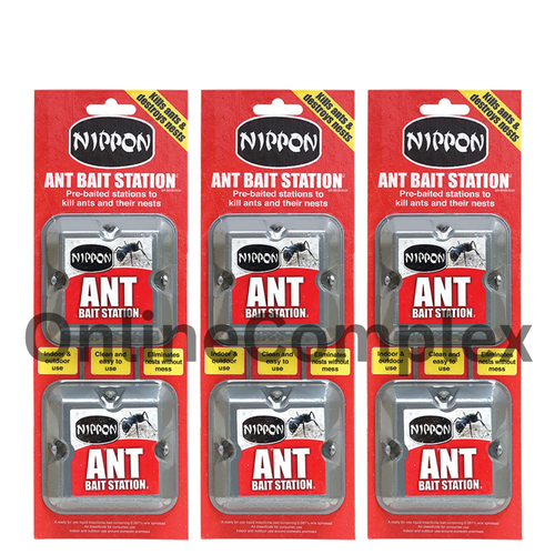 Nippon Ant Killer Bait Station Stop Ants & Nests Trap Indoor Outdoor