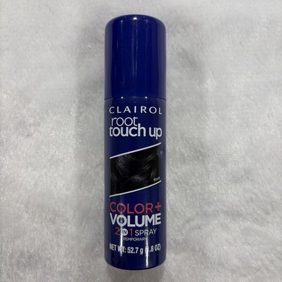 Clairol Root Touch-Up Color + Volume 2-in-1 Temporary Spray, Black Hair Color,