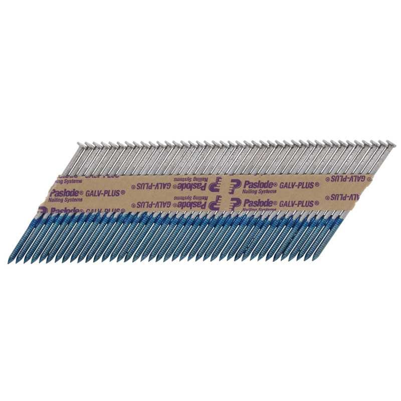 Clous crantés galvanisés 2,8x75 pour clouteur à gaz IM90i SPIT