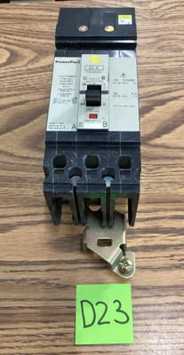 SQUARE D FGA FGA240201 2 POLE 20 AMP 480V I-LINE POWERPACT CIRCUIT BREAKER USED