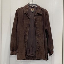 Womens Suede Leather Jacket Shirt Western Boh...