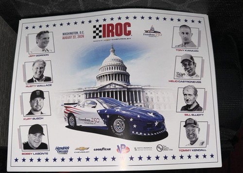 Freedom 250 Grand Prix IROC Commerative Poster Rare