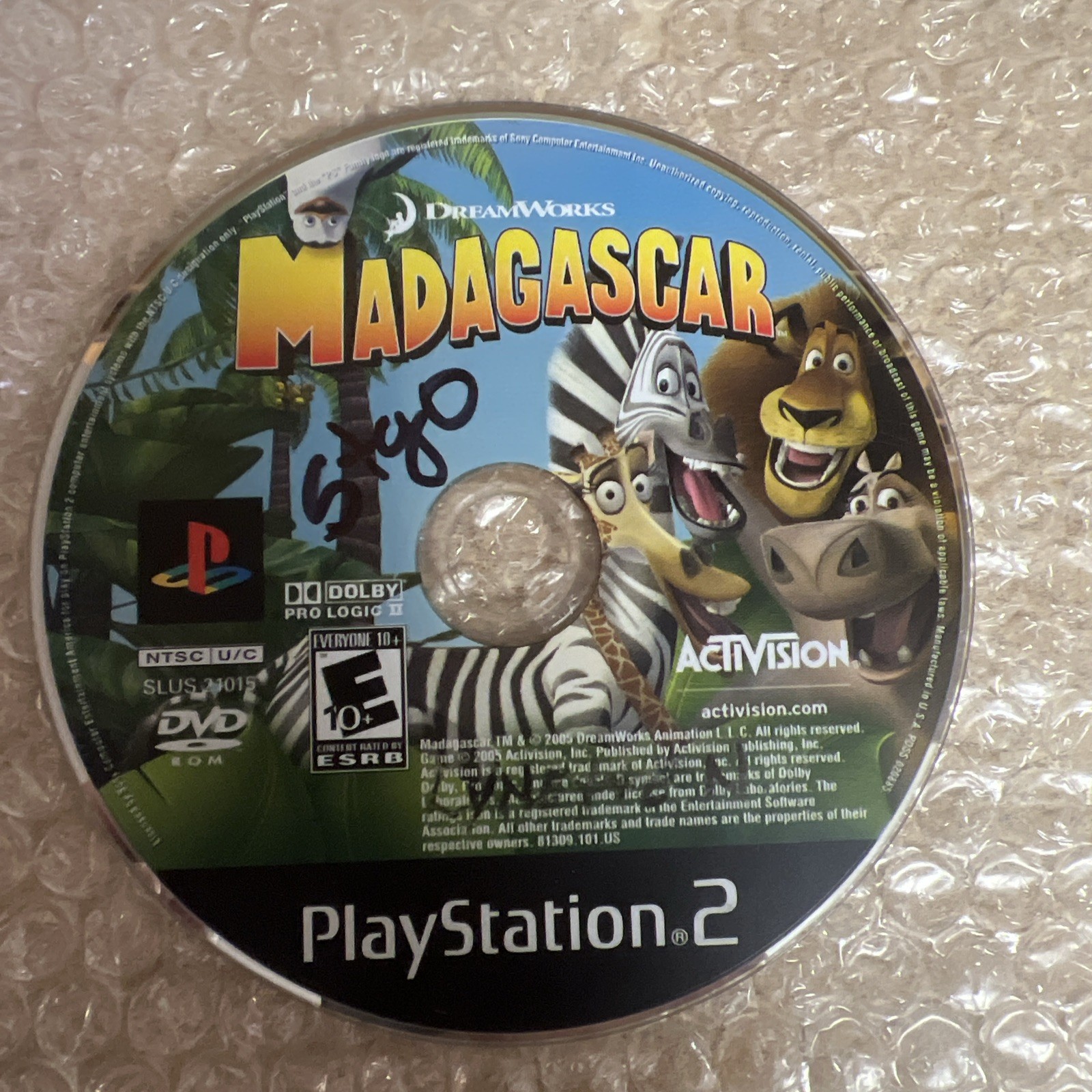 Madagascar PS2 PlayStation 2 Disc Only Tested And Working