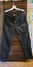 Palm Angels Men's Black Slim Fit Jeans.  Italy