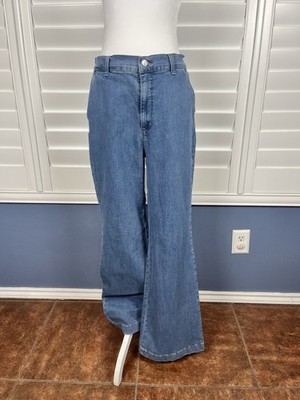 Gloria Vanderbilt Women s Size 12 High Rise Wide Leg Trouser Jeans Medium Wash