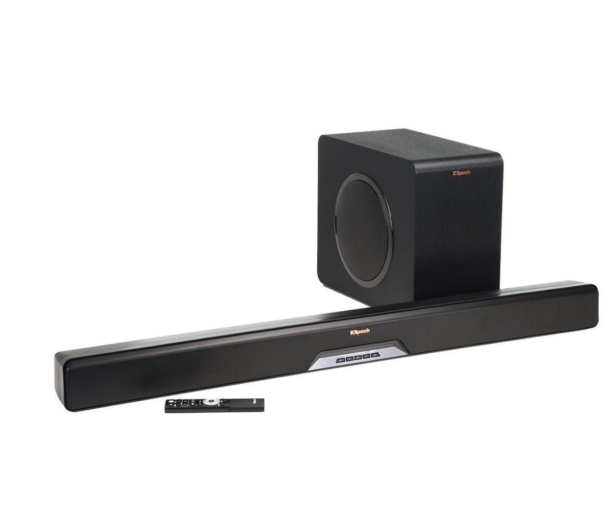 Klipsch RSB-11 Sound Bar and Subwoofer Wireless 4K pass Bluetooth Black