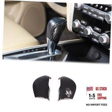 Car Gear Shift Knob Cover Trim Compatible with Nissan Carbon Fiber Pattern