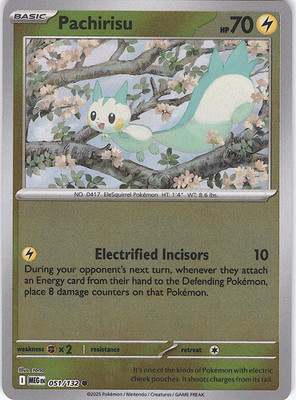 Pachirisu Common ME01: Mega Evolution 051/132 NM