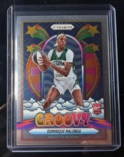 2025 WNBA PRIZM DOMINIQUE MALONGA GROOVY SP INSERT NO. 8 RC SEATTLE STORM