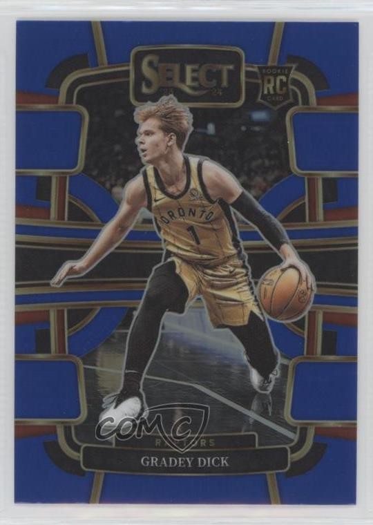 2023-24 Panini Select Concourse Blue Prizm Gradey Dick #90 Rookie RC 18n9