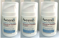 3x Aveeno Eczema Therapy Rescue Relief Treatment Gel Cream -1.5 oz each
