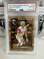 2024 Topps Chrome Update Sapphire Edition Jackson Merrill #USCS210 Gold /50 (RC)