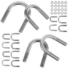 Stainless Steel U Clamp Bolts U-bolt Fastener Round Bend with Nuts