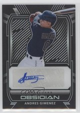 2021 Panini Chronicles Obsidian Andres Gimenez #O-AG Auto 0xl5
