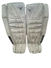 Vaughn Velocity V5 7260 Goalie Leg Pads 30”+1” White Ice Hockey Pads