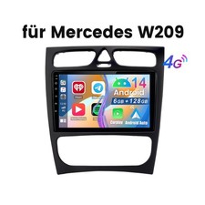 128G Android 14 Autoradio F&uuml;r Mercedes Benz C-Klasse W203 W209 W208 GPS Navi BT