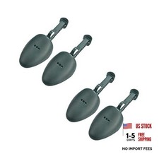 WAJJ 2 Pairs Plastic Shoe Tree Stretcher Shaper for Men Adjustable Greenx2