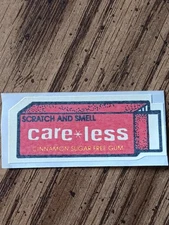 Vintage Mello Smello Scratch And Sniff Sticker Cinnamon Gum Unused Matte Single