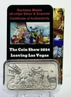2024 Leaving Las Vegas 1 oz Antiqued Silver Bar #7/100 Reckless Metals All Chips