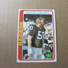 Dave Dalby 1978 Topps #128 Oakland Raiders NM+ U.C.L.A. FREE Postage