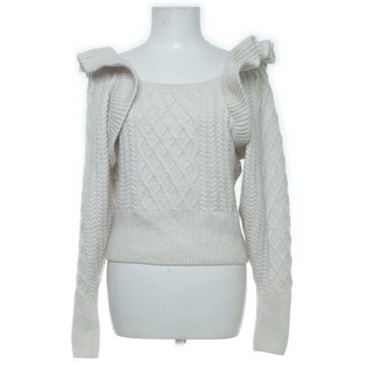 H&M, Strickpullover, Größe: S, Beige, Acryl/Polyester/Wolle, Einfarbig #Usv