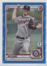 2020 Bowman 1st Edition Blue Foil 64/150 Jackson Rutledge #BFE-91 11n6