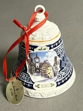 Danbury Mint 2010 annual German bell ornament, "Holiday in Rothenburg"