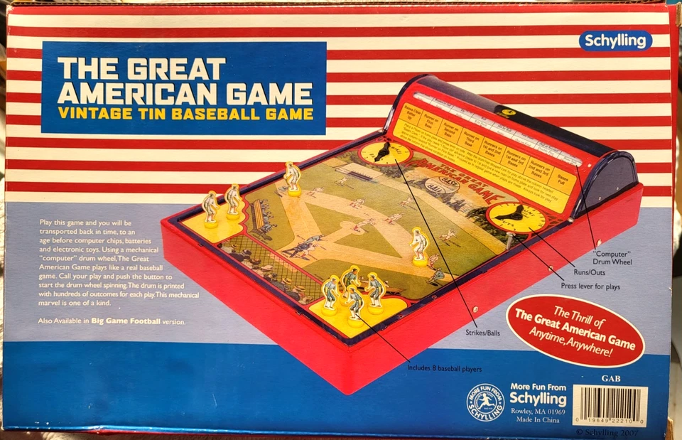 The Great American Game Juego de Béisbol de Lata de Colección Schylling NUEVO Leer Descripción Foto 2 de 4