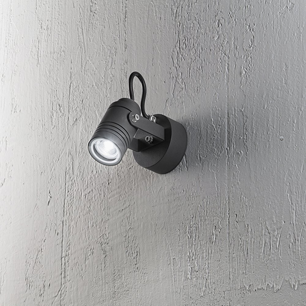 Lampada Parete Esterno Walker Grafite GU10 | Design Minimalista Moderno
