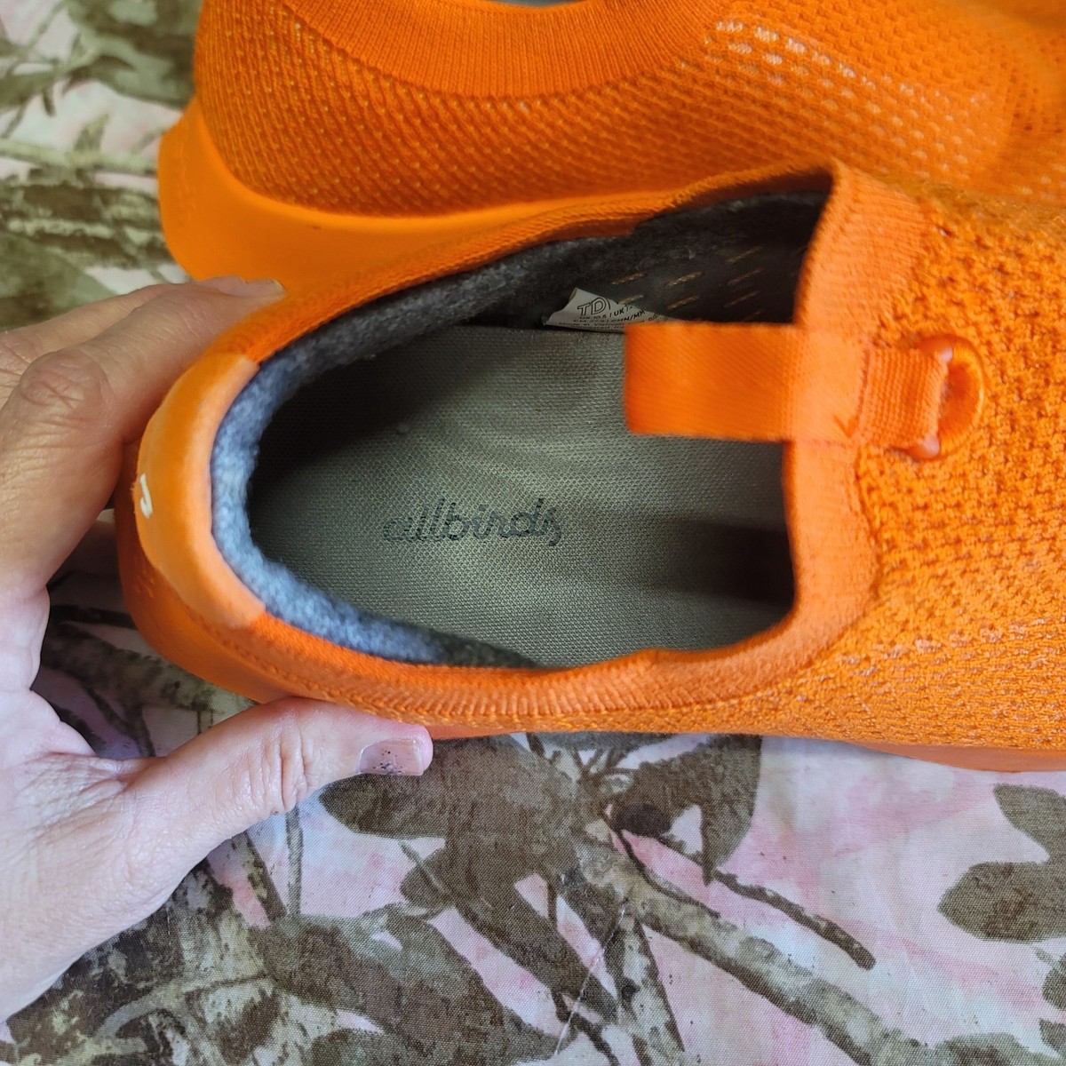 Allbirds Orange Tree Dasher Relay Slip On Sneakers Womens 