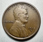 1912-S  LINCOLN CENT   FINE   BETTER DATE #2343
