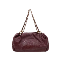 [ELLA BOUTIQUE] Chanel Burgundy Big CC Chain Shoulder Bag