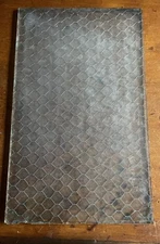 Architectural Salvage Chicken Wire Ribbed Window pane Glass 11 X 18