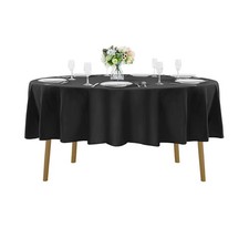 70 inch Round Tablecloth Washable Polyester Table Cloth Decorative Table Cove...